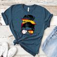 Spanish Baseball Mom Messy Bun Spain Baseball Girl Women's Heather T-Shirt Heather Deep Teal Spanish Baseball Mom Messy Bun Spain Baseball Girl Women's Heather T-Shirt Heather Deep Teal