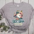 Artsy Baseball Mom Flowers Unique Game Day Ball Distressed Women's Heather T-Shirt Athletic Heather Artsy Baseball Mom Flowers Unique Game Day Ball Distressed Women's Heather T-Shirt Athletic Heather