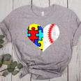 Autism Baseball Heart Autism Puzzle Baseball Mom Women's Heather T-Shirt Athletic Heather Autism Baseball Heart Autism Puzzle Baseball Mom Women's Heather T-Shirt Athletic Heather