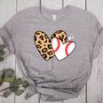 Baseball Heart Leopard Heart Sport Baseball Mom Women's Heather T-Shirt Athletic Heather Baseball Heart Leopard Heart Sport Baseball Mom Women's Heather T-Shirt Athletic Heather