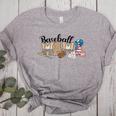 Baseball Mama Leopard Baseball Mom Mother's Day Women's Heather T-Shirt Athletic Heather