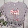 Baseball Mom 43 Number 43 Jersey Team Numbered Jersey Women's Heather T-Shirt Athletic Heather Baseball Mom 43 Number 43 Jersey Team Numbered Jersey Women's Heather T-Shirt Athletic Heather