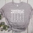 Baseball Mom Alphabet Mommy Mother's Day Motivational Saying Women's Heather T-Shirt Athletic Heather Baseball Mom Alphabet Mommy Mother's Day Motivational Saying Women's Heather T-Shirt Athletic Heather