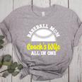Baseball Mom Coach's Wife All In One Sports Player Coach Women's Heather T-Shirt Athletic Heather Baseball Mom Coach's Wife All In One Sports Player Coach Women's Heather T-Shirt Athletic Heather