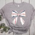 Baseball Mom Coquette Bow Baseball Mama Women's Heather T-Shirt Athletic Heather