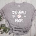 Baseball Mom Cute Grandson Player Arrow Heart Family Women's Heather T-Shirt Athletic Heather Baseball Mom Cute Grandson Player Arrow Heart Family Women's Heather T-Shirt Athletic Heather