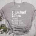 Baseball Mom Definition Sarcastic Sports Women's Heather T-Shirt Athletic Heather