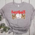 Baseball Mom Leopard Print Cute Mother's Day Sport Lover Women's Heather T-Shirt Athletic Heather Baseball Mom Leopard Print Cute Mother's Day Sport Lover Women's Heather T-Shirt Athletic Heather