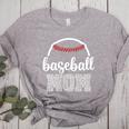 Baseball Mom Leopard Print Baseball Game Day For Mama Women's Heather T-Shirt Athletic Heather