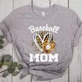 Baseball Mom Leopard Heart Matching Family Women's Heather T-Shirt Athletic Heather Baseball Mom Leopard Heart Matching Family Women's Heather T-Shirt Athletic Heather