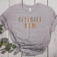 Baseball Mom Leopard Print Baseball Mother's Day Women's Heather T-Shirt Athletic Heather