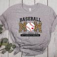 Baseball Mom Leopard Like a Normal But Louder And Prouder Women's Heather T-Shirt Athletic Heather