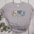 Baseball Mom Love My Boy Retro Casual Letter Print Women's Heather T-Shirt Athletic Heather Baseball Mom Love My Boy Retro Casual Letter Print Women's Heather T-Shirt Athletic Heather