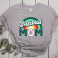 Baseball Mom Rainbow Game Day Women's Heather T-Shirt Athletic Heather Baseball Mom Rainbow Game Day Women's Heather T-Shirt Athletic Heather