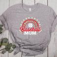 Baseball Mom Rainbow Great Team Mom Women's Heather T-Shirt Athletic Heather