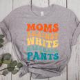 Baseball Moms Against Baseball Pants Groovy Softball Women's Heather T-Shirt Athletic Heather