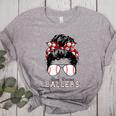 Busy Raising Ballers Messy Bun Funny Baseball Mom Women's Heather T-Shirt Athletic Heather Busy Raising Ballers Messy Bun Funny Baseball Mom Women's Heather T-Shirt Athletic Heather