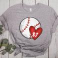 Custom Baseball Mom Number 87 Heart For Mom Mommy Women's Heather T-Shirt Athletic Heather