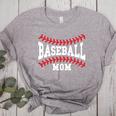 Cute Baseball Mom Laces Little League Women's Mother's Day Women's Heather T-Shirt Athletic Heather