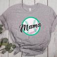 Cute Mama Script Font On Baseball Mom Women's Heather T-Shirt Athletic Heather Cute Mama Script Font On Baseball Mom Women's Heather T-Shirt Athletic Heather
