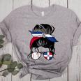 Dominican Baseball Mom Dominican Baseball Girl Women's Heather T-Shirt Athletic Heather