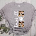 Happy Mother's Day Baseball Mom Leopard Softball Lover Women's Heather T-Shirt Athletic Heather Happy Mother's Day Baseball Mom Leopard Softball Lover Women's Heather T-Shirt Athletic Heather