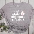 I Hate White Baseball Pants Quote For a Baseball Mom Women's Heather T-Shirt Athletic Heather I Hate White Baseball Pants Quote For a Baseball Mom Women's Heather T-Shirt Athletic Heather