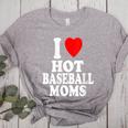 I Heart Love Hot Baseball Moms MILF Cougar Older Woman Women's Heather T-Shirt Athletic Heather