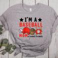 I'm A Baseball Mom Of Course I'm Broke Raglan Baseball Tee Women's Heather T-Shirt Athletic Heather