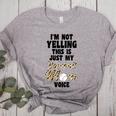 I'm Not Yelling This Is Just My Baseball Mom Voice Baseball Women's Heather T-Shirt Athletic Heather I'm Not Yelling This Is Just My Baseball Mom Voice Baseball Women's Heather T-Shirt Athletic Heather