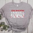 Loud And Proud Baseball Grandma Baseball Mom Heart Women's Heather T-Shirt Athletic Heather Loud And Proud Baseball Grandma Baseball Mom Heart Women's Heather T-Shirt Athletic Heather