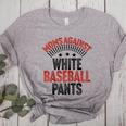 Moms Against Baseball Pants Season Baseball Mom Raglan Baseball Tee Women's Heather T-Shirt Athletic Heather