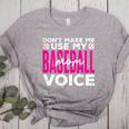 Mothers Don'T Make Me Use My Baseball Mom Voice Women's Heather T-Shirt Athletic Heather Mothers Don'T Make Me Use My Baseball Mom Voice Women's Heather T-Shirt Athletic Heather