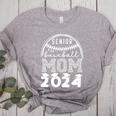 Senior Baseball MOM 2024 Graduation Caps Women's Heather T-Shirt Athletic Heather