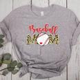 Sport Mom Leopard Mother's Day Baseball Mommy Mama Women's Heather T-Shirt Athletic Heather Sport Mom Leopard Mother's Day Baseball Mommy Mama Women's Heather T-Shirt Athletic Heather