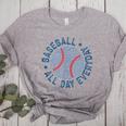 Spring 2024 Season Cute Baseball Mom All Day Everyday Women's Heather T-Shirt Athletic Heather