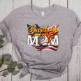 Vintage American Flag Baseball Mom Patriotic 4th July Women's Heather T-Shirt Athletic Heather