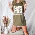 Loud Baseball Mom Builds Character Women's Heather T-Shirt Heather Olive Loud Baseball Mom Builds Character Women's Heather T-Shirt Heather Olive