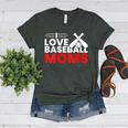 Baseball I Love Baseball Moms Women's Heather T-Shirt Heather Forest Baseball I Love Baseball Moms Women's Heather T-Shirt Heather Forest