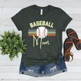 BASEBALL MOM Fun RETRO LOOK Premium Women's Heather T-Shirt Heather Forest