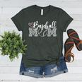 Baseball Mom Leopard Game Day Women's Heather T-Shirt Heather Forest Baseball Mom Leopard Game Day Women's Heather T-Shirt Heather Forest