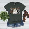 Baseball Mom Mama Mother Women's Heather T-Shirt Heather Forest