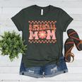 Baseball Mom Baseball Player Mama Women Groovy Women's Heather T-Shirt Heather Forest