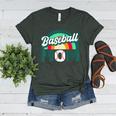 Baseball Mom Rainbow Game Day Women's Heather T-Shirt Heather Forest Baseball Mom Rainbow Game Day Women's Heather T-Shirt Heather Forest