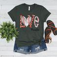 Baseball Mom Shirt Heart Love Baseball Lalalife Women's Heather T-Shirt Heather Forest