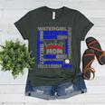 Baseball Mom Traits For Great Mothers Grey And Blue Women's Heather T-Shirt Heather Forest