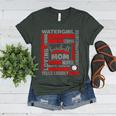 Baseball Mom Traits For Great Mothers Grey And Red Women's Heather T-Shirt Heather Forest