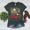 Baseball Moms Bling It & Their Sons Bring It For Women Women's Heather T-Shirt Heather Forest