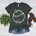 Game Day Baseball Mom Women's Heather T-Shirt Heather Forest Game Day Baseball Mom Women's Heather T-Shirt Heather Forest