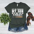 Let Me Through My Son Is Out The Field Baseball Mom Women's Heather T-Shirt Heather Forest Let Me Through My Son Is Out The Field Baseball Mom Women's Heather T-Shirt Heather Forest